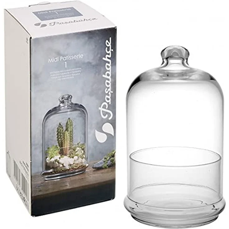Pasabahce Tortenplatte Midi Patisserie, Glas, (Packung, 2-tlg, 1 Schale klein, 1 Deckel) – Bild 3