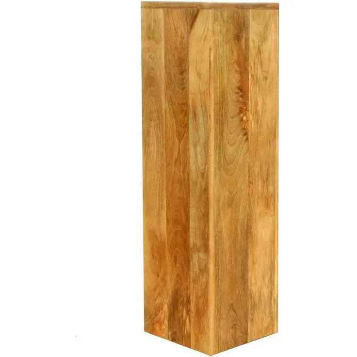 Oriental Galerie Blumenhocker Massive Holz Säule Viereckig Podest natur mittel 75cm (1 St)