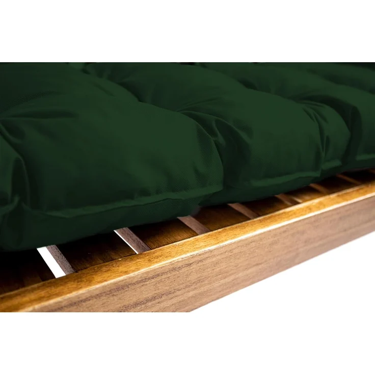 TexDeko® Garden Gartenbankauflage mit Rückenlehne wasserabweisend UV - beständig Bankauflage In- & Outdoor Sitzkissen und Rückenkissen Hollywoodschaukel Sitzpolster (140 x 50 x 50 cm Dunkelgrün) – Bild 6