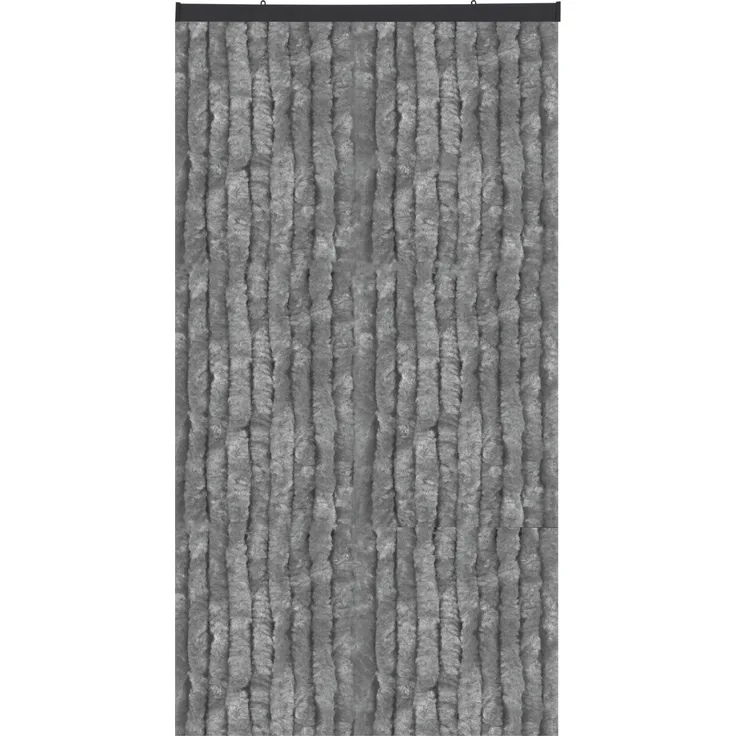 Flauschvorhang in Sondergröße - Türvorhang Breite: 100cm - Länge: 275cm, Dunkelgrau