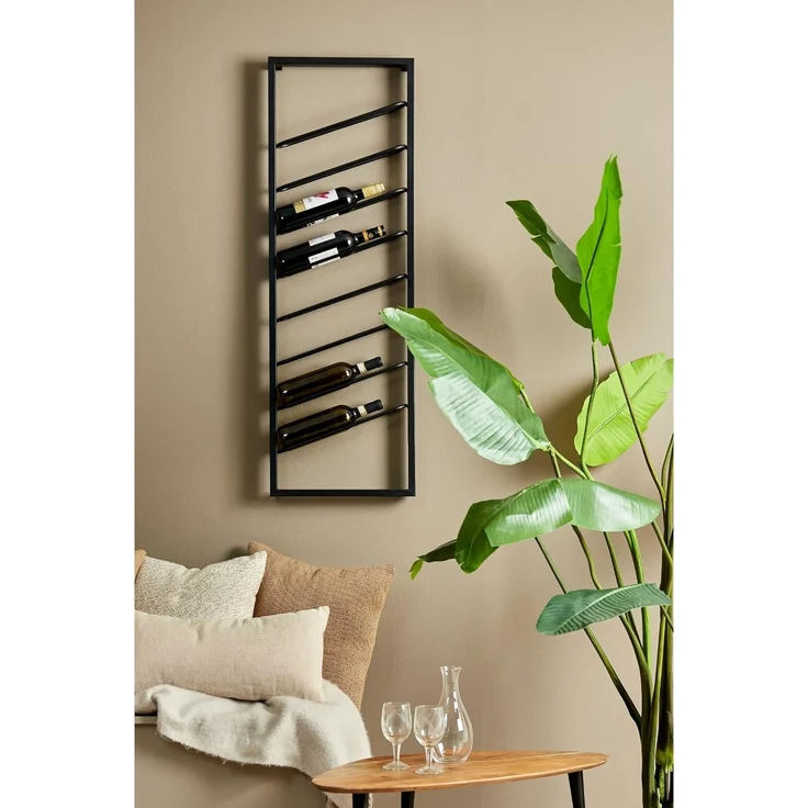 Light & Living Weinregal Weinregal Amore - Schwarz - 8 Flaschen – Bild 3