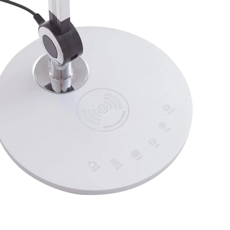 Lindby Nyxaris, dimmbare LED Tischlampe in Silber für Arbeitszimmer und Büro, 50 cm – Bild 7