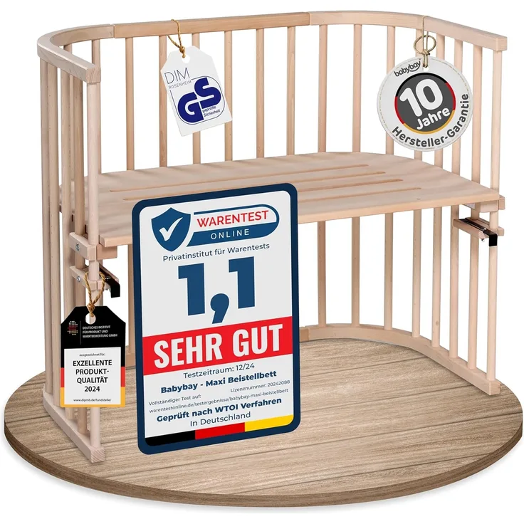 Babybay 'Maxi' Beistellbett Buche unbehandelt