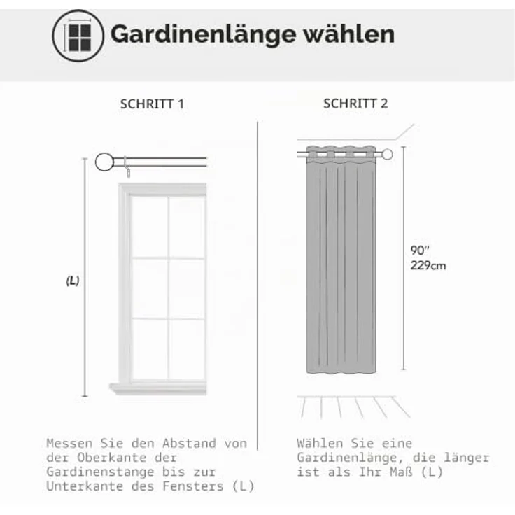 Deconovo Blickdichte Gardinen mit Ösen Verdunklung Thermovorhang Königsblau | 1 Stück, H229 x B132 cm, Ösenschal, Kälteschutz und Hitzeschutz, Abdunkelnd, Sichtschutz für Schlafzimmer, Blackout Curtain – Bild 5