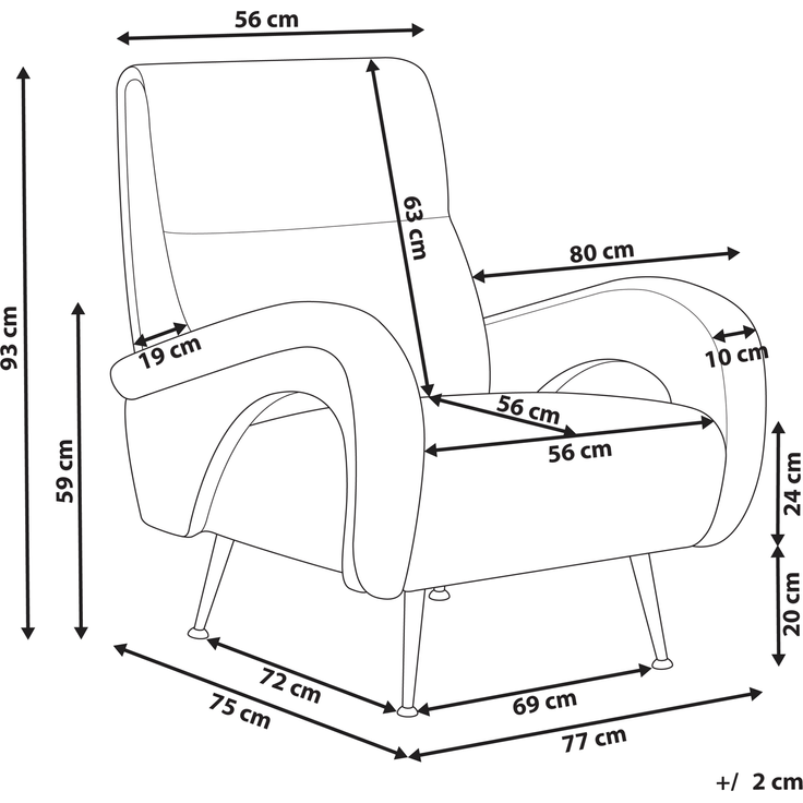 Sessel SVALOV Cord Mintgrün – Bild 2