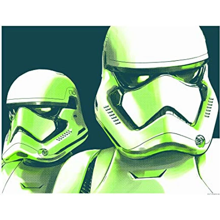Komar Wandbild Star Wars Faces Stormtrooper, Kunstdruck ohne Rahmen, 50 x 40 cm, fotorealistischer Druck auf Premium-Poster Fotopapier, geeignet für Kinder- und Jugendzimmer – Bild 1