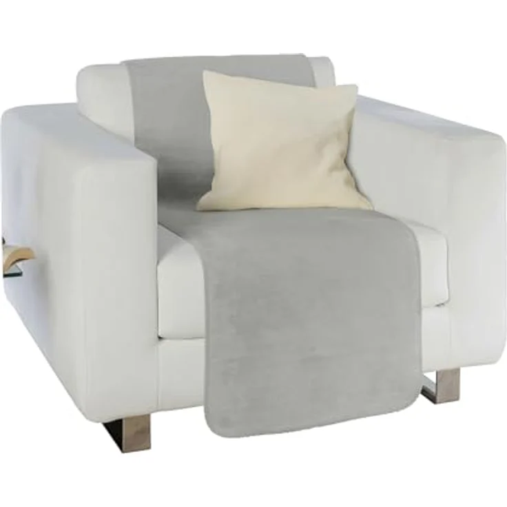 Erwin Müller Sesselschoner Sessel- und Sofaschoner "Matera", Baumwollmischung Uni – Bild 2