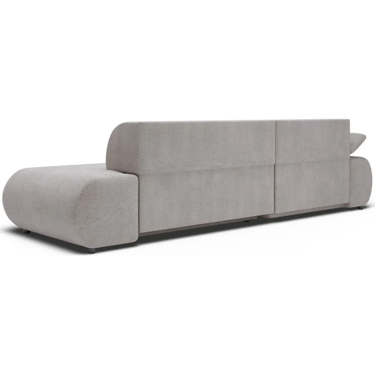 Selsey 'Armone' Ecksofa mit Schlaffunktion, Chenille, Ottomane rechts, Hellgrau – Bild 10