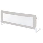 roba Bettschutzgitter Klipp-Klapp 100 cm - Klappbar - Schutzgitter für Kinderbetten - 50 cm hoch - Grau