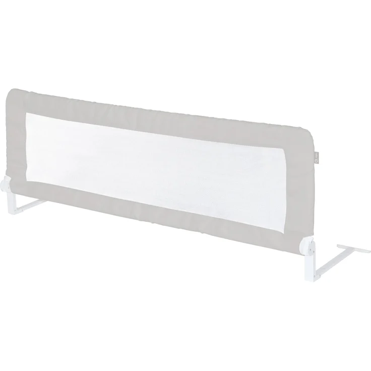 roba Bettschutzgitter Klipp-Klapp 100 cm - Klappbar - Schutzgitter für Kinderbetten - 50 cm hoch - Grau – Bild 1