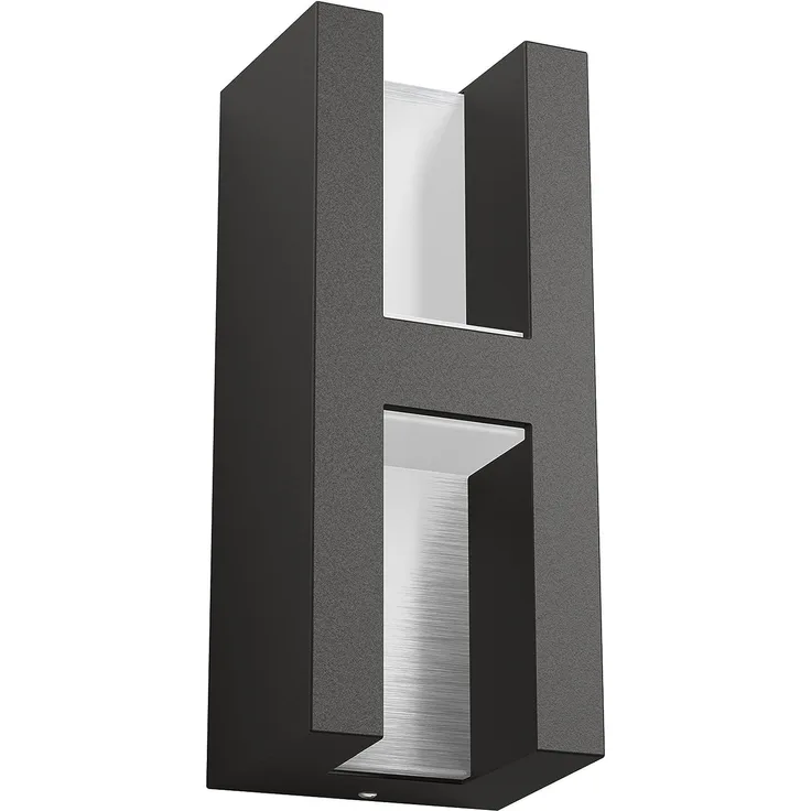 Philips myGarden Shadow Outdoor wall lantern, LED 2x4,5W, Anthracite