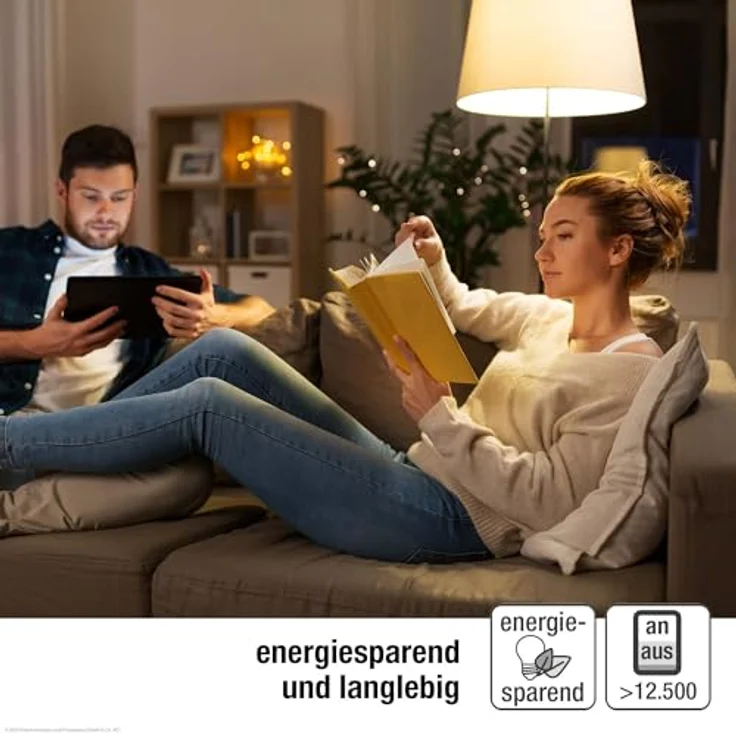 hellum LED Glühbirne E14, 2,2W warmweiß LED Lampe Tropfenform mit 250 Lumen, E14 Vintage Leuchtmittel ersetzt 25-Watt Glühbirne, G45 2700 Kelvin warmweiss Klar, 208108 – Bild 6