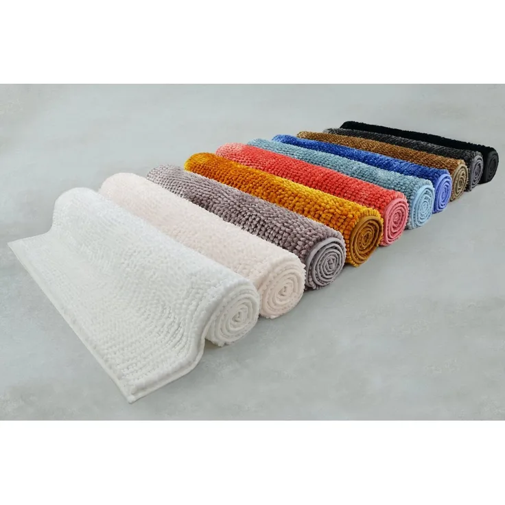 casa pura Badematte Chenille Badematte Coral Deluxe, Schimmernde Farben, Höhe 20 mm, Chenille-Struktur, Maschinenfest, 100% Polyester
