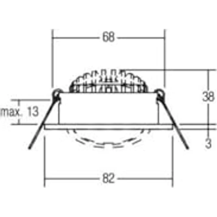 Brumberg LED Einbaustrahler-Set, rund, 7W 4000K, schwenkbar, 770lm, IP20, Weiß – Bild 4