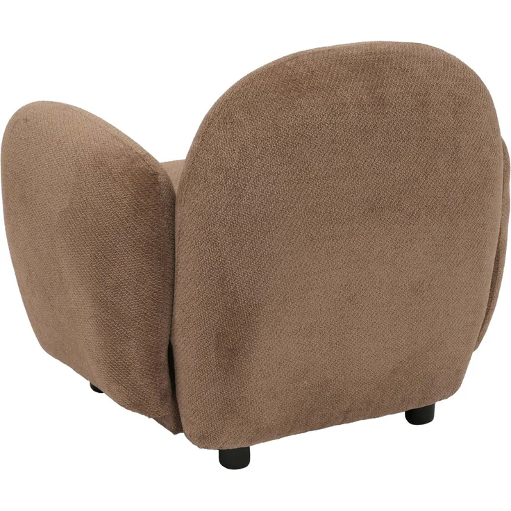 Sessel HWC-P33, Lounge-/Relax-/Cocktailsessel Polstersessel, Stoff/Textil Chenille (330 g/m²) ~ braun – Bild 7