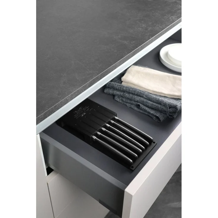 PINTINOX Steakmesser KOBE mit Sägeschliff, im 6er Set mit Halter (6 Stück) – Bild 3