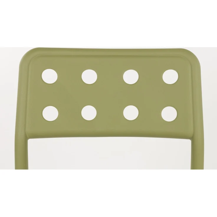 Gartenstuhl Serra im 4er-Set, Grün aus Kunststoff für Balkon 45,5x53x80 cm – Bild 5