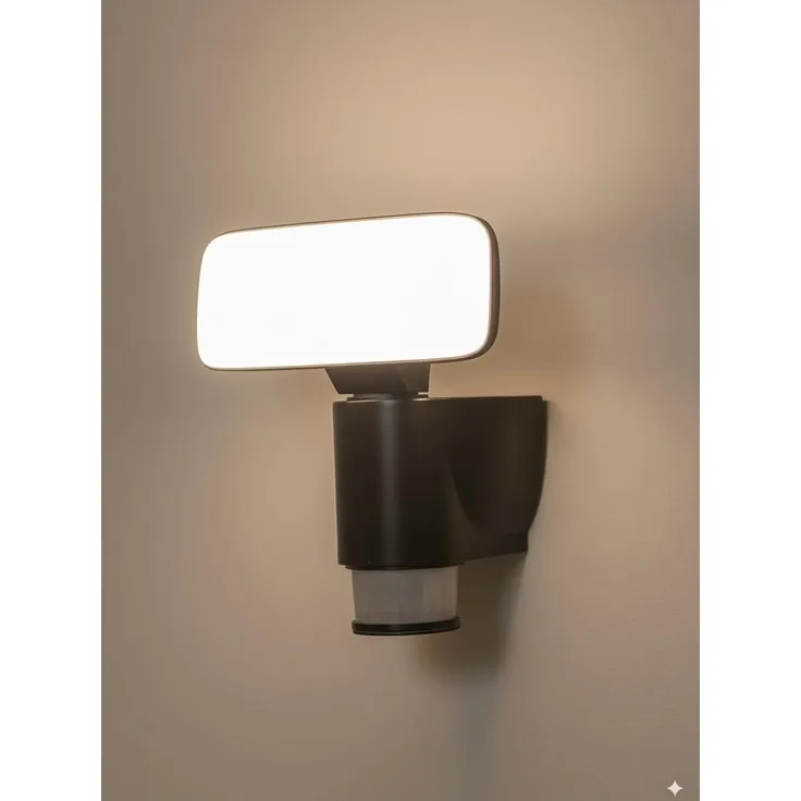 MeLiTec LED Außen-Wandleuchte MeLiTec Robotik LED Außenwandleuchte, Bewegungsmelder & Nachverfolgung, 10 m Bewegungsmelder Reichweite, 270 ° Bewegungsmelder Erfassungswinkel, Einschaltdauer 180 s, LED fest integriert, neutralweiß, Follow me Funktion
