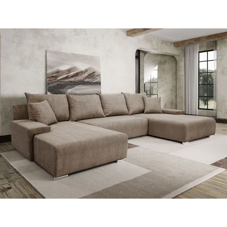 Lookway Wohnlandschaft LAVIO U – großes Ecksofa in U-Form, modernes Design, 348x188x93 cm – Bild 5