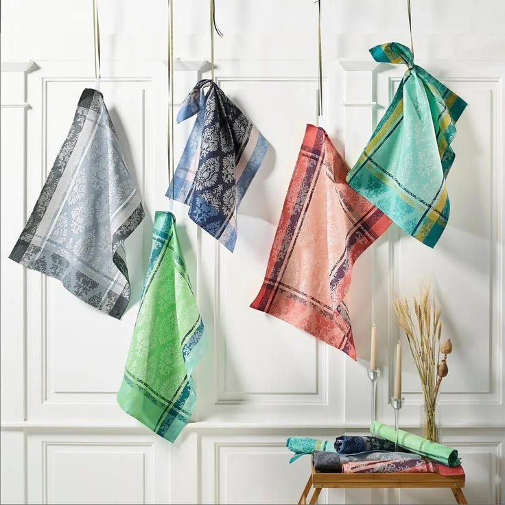 Erwin Müller Geschirrtuch Geschirrtuch 2er-Pack, Halbleinen Motiv – Bild 3