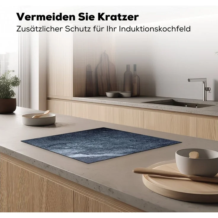 MuchoWow Herd-Abdeckplatte Induktionsschutz - Abdeckplatte Induktion - Beton - Rost - Alt, Vinyl, (1 tlg), Abdeckplatte für Ceranfeld, Herd Inductionsmatte, 57.6x51.6 cm – Bild 3