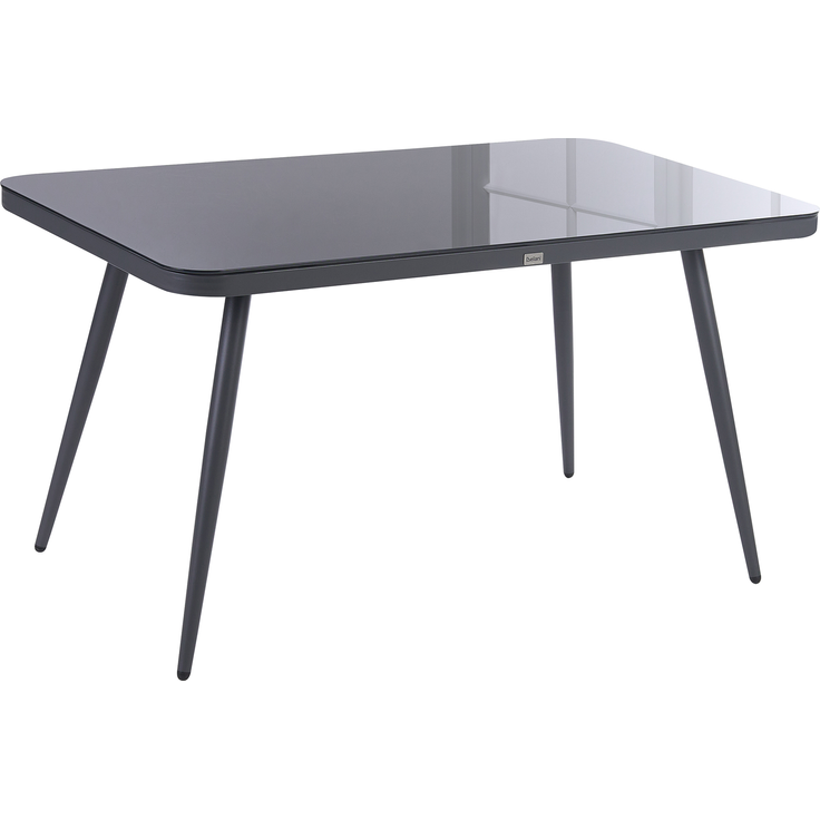Beliani 'LIPARI' Gartentisch, Glas grau