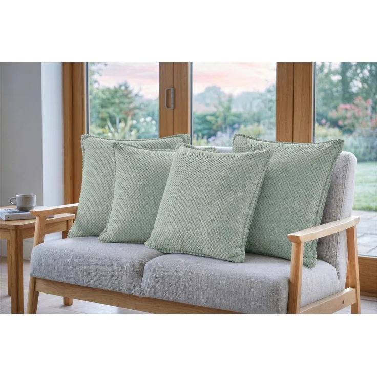 Amilian Dekokissen 4er Set Dekokissen mit Füllung, für Sofa Sessel und Bett geeignet pflegeleicht und waschbar