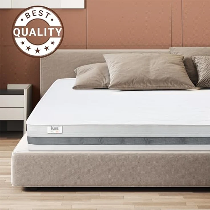 The White Stone Komfortschaum Matratze 160x190 cm, Weiß, antibakteriell, Made in Italy, hypoallergen, ergonomisch – Bild 6