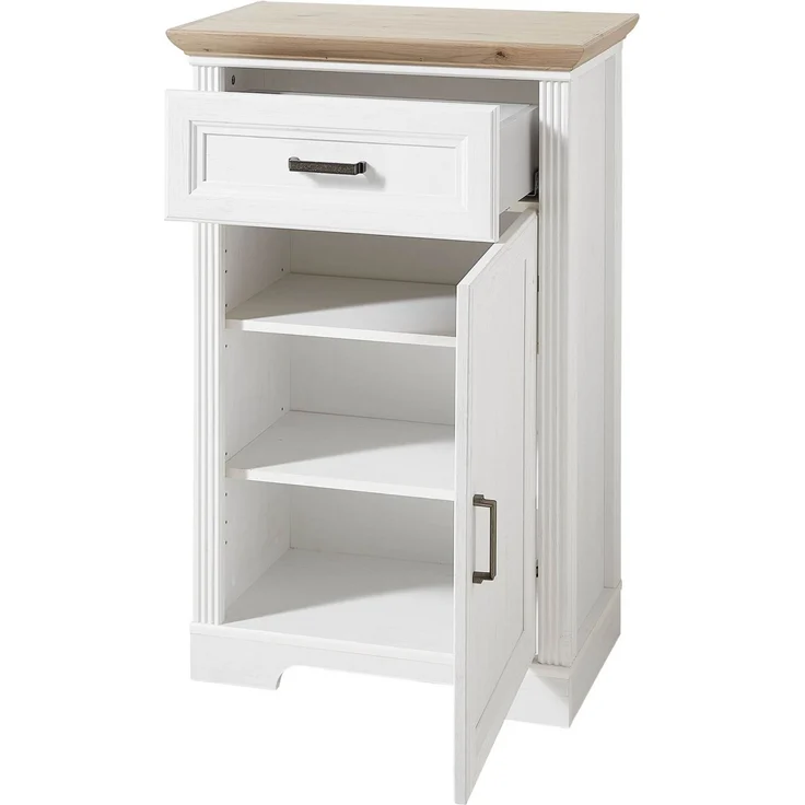 Schuhschrank JASMIN Pinie weiß Nachbildung – Bild 3