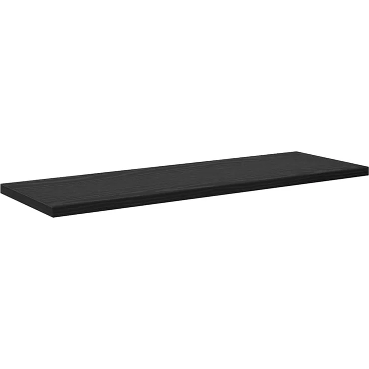 Regalbrett 3 pcs, Wandregal Schwarz 60 x 20 x 1,5 cm Holzwerkstoff – Bild 4