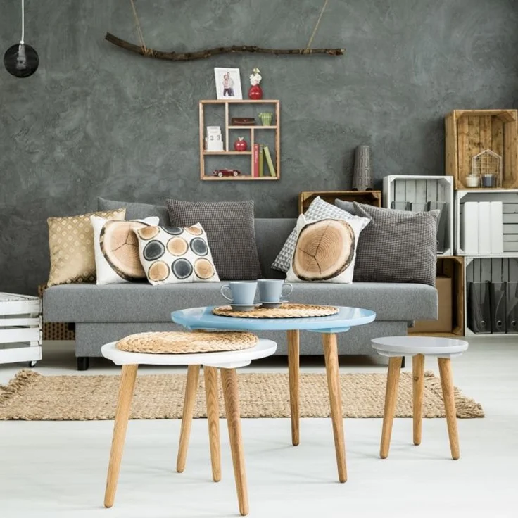Relaxdays Wandregal Walnuss – Bild 5