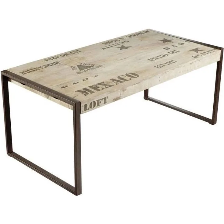 Esstisch Mango 120x70x76 natur bedruckt FACTORY #122