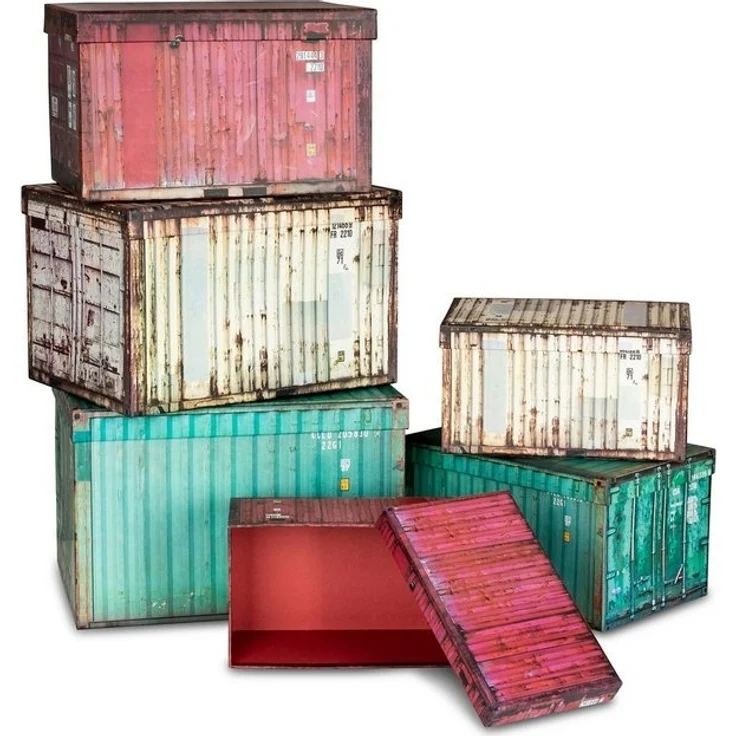 Levandeo® Aufbewahrungsbox, Aufbewahrungsbox 6er Set Boxen Aufbewahrung Geschenkbox Container – Bild 4