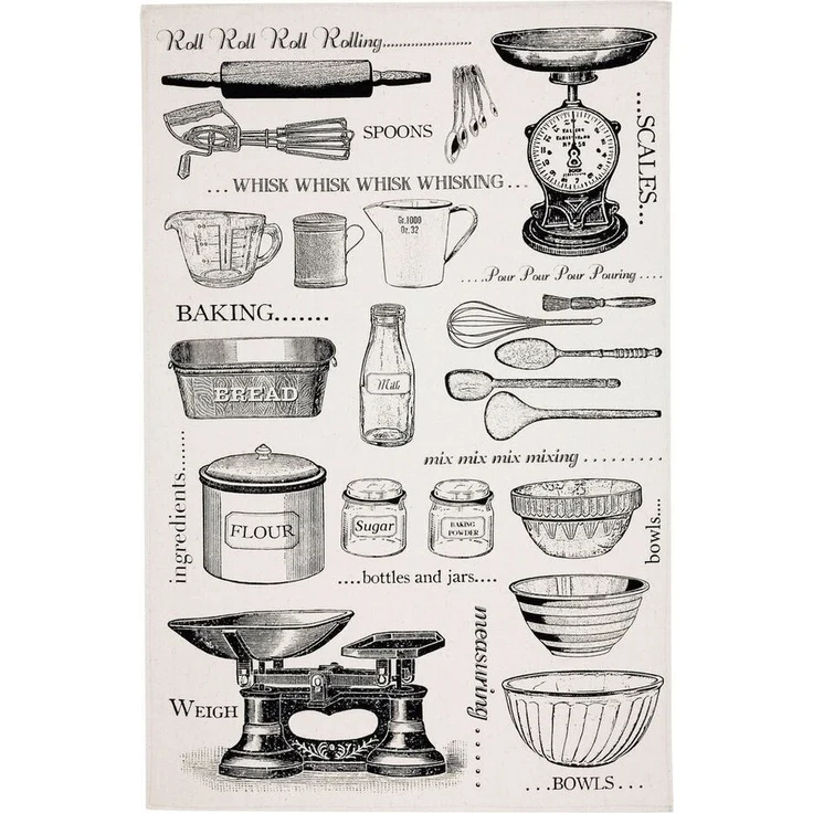 Ulster Weavers Geschirrtuch Baking, (Set, 1-tlg, 1-teilig), 100% Baumwolle 48x74cm Blumen Küchentuch – Bild 1