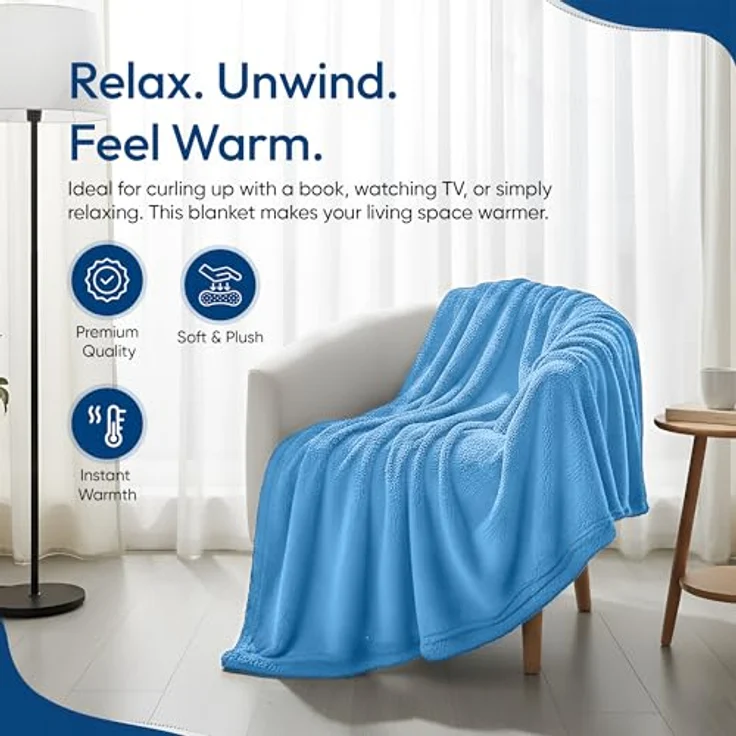 Wohndecke Kuscheldecke XXL, Feluna, Tagesdecke Kaschmir-Touch 220 x 200 cm – Bild 7