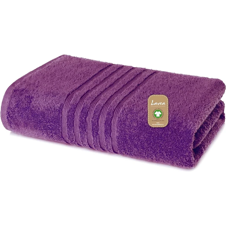 Lavea Handtuch Set Premium Frotteeserie Bali, aus 100% Bio-Baumwolle (80x200cm, 1-St), extra saugstark mit 500g/m² in Wellness-Qualität - Saunatuch