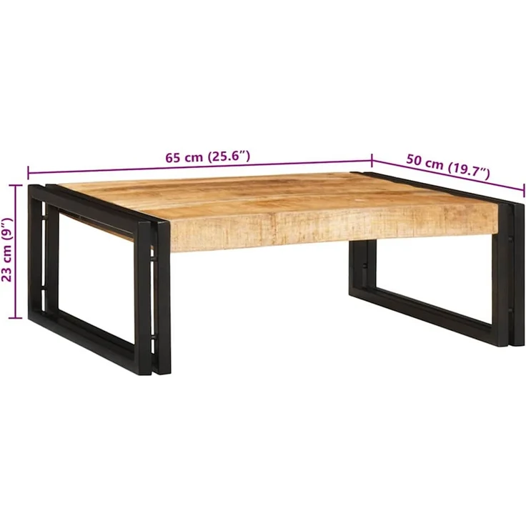 vidaXL Badregal Braun 65 x 50 x 23 cm Massives rohes Mangoholz 4102754 – Bild 12