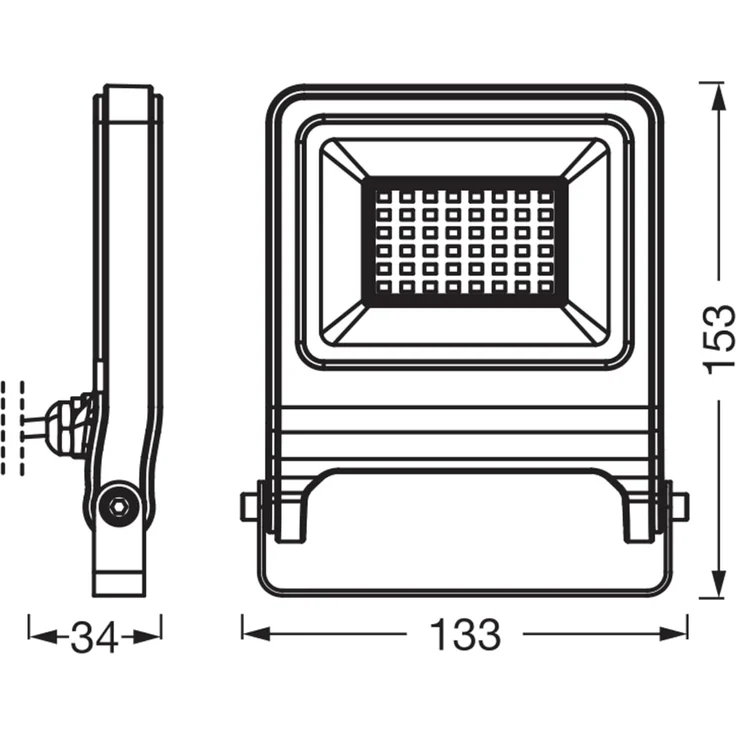 Osram Außenleuchte Endura Flood 30W PCR dunkelgrau warmweiß – Bild 3