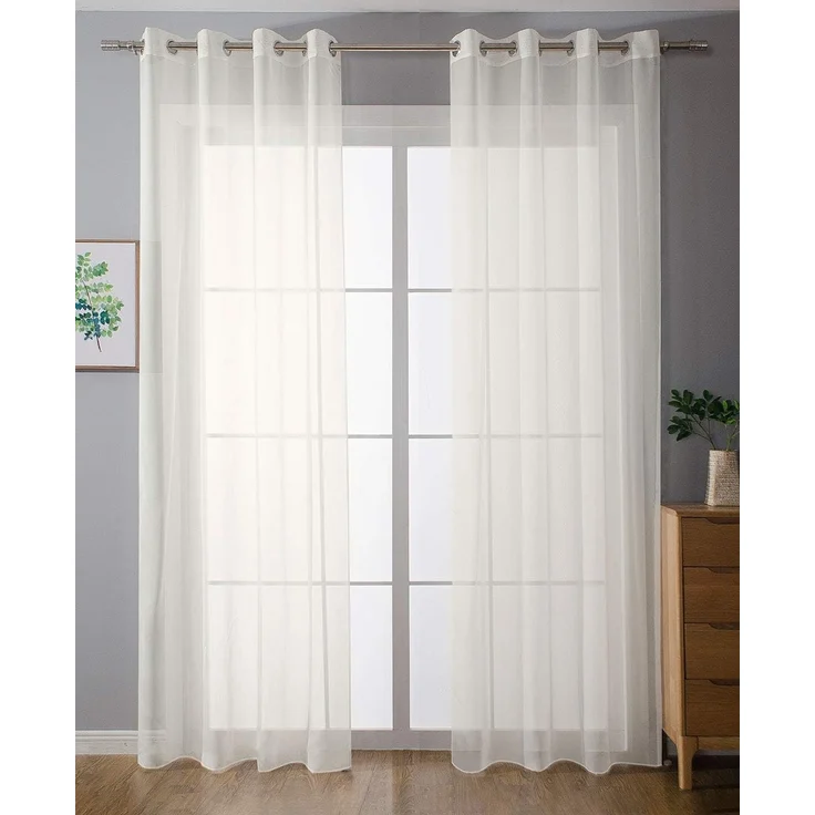 Gardinenbox Gardine, Ösen (2 St), transparent, Voile