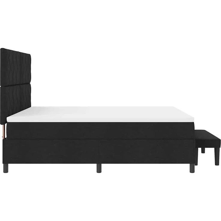 vidaXL Boxspringbett mit Kopfteil Schwarz 180 x 200 cm Stoff 3344165 – Bild 9