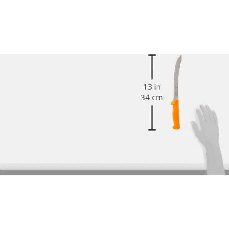 Victorinox Swibo Küchen--Fischmesser, 20 cm Klinge, Normaler Schliff, Flexible Klinge, gelb – Bild 3