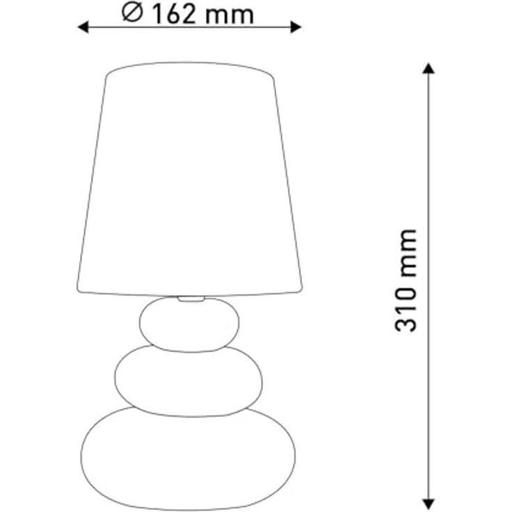 Tischlampe Wohnzimmer Tischleuchte Schlafzimmer Keramik Stoff Schwarz 3045358 – Bild 7