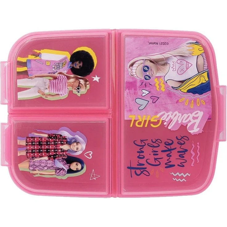 Barbie Lunchbox Brotdose 3 getrennte Fächer Barbie Lunch to Go Vesper Dose – Bild 2