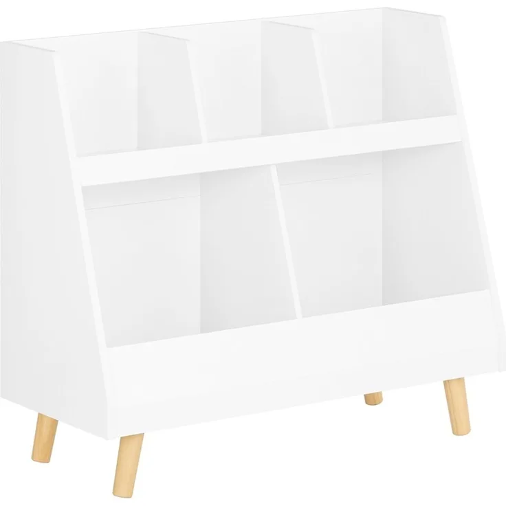 SoBuy Kinderregal mit 5 Fächern, weiß