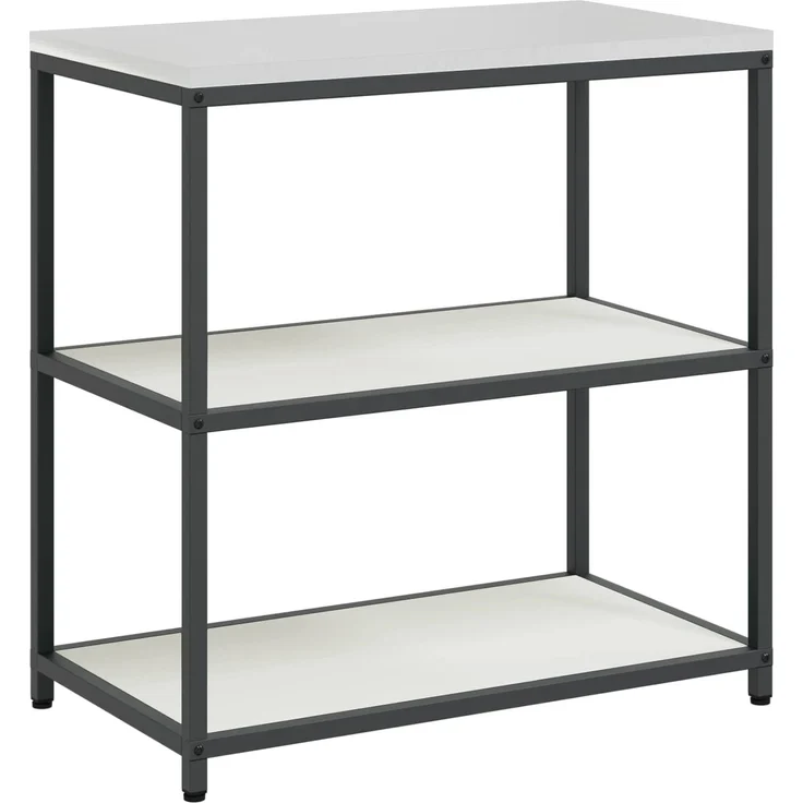 vidaXL Küchenregal HATTEM Weiß 90 x 50 x 92 cm Stahl 874955 – Bild 2