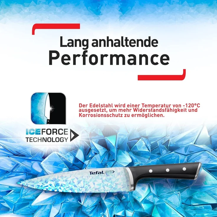 Tefal 'K23207 Ice Force' Fleisch und Schinkenmesser, Edelstahl schwarz, 20 cm – Bild 10