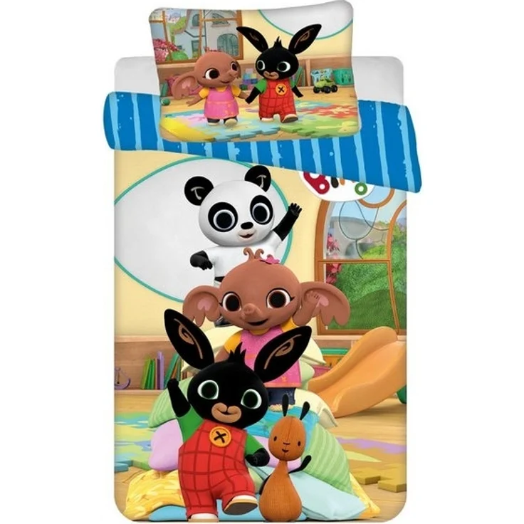 Bing Bettwäsche - Set für Kinderbett 100x135 cm + 40x60 cm aus 100% Baumwolle, mit Reißverschluss – Bild 4