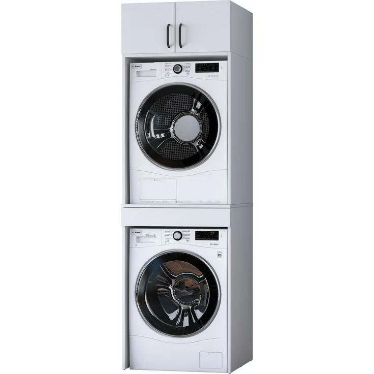 Skye Decor 'KD147 - 8188' Waschmaschinenunterschrank, Weiß, 66,6 x 219 x 65 cm – Bild 9