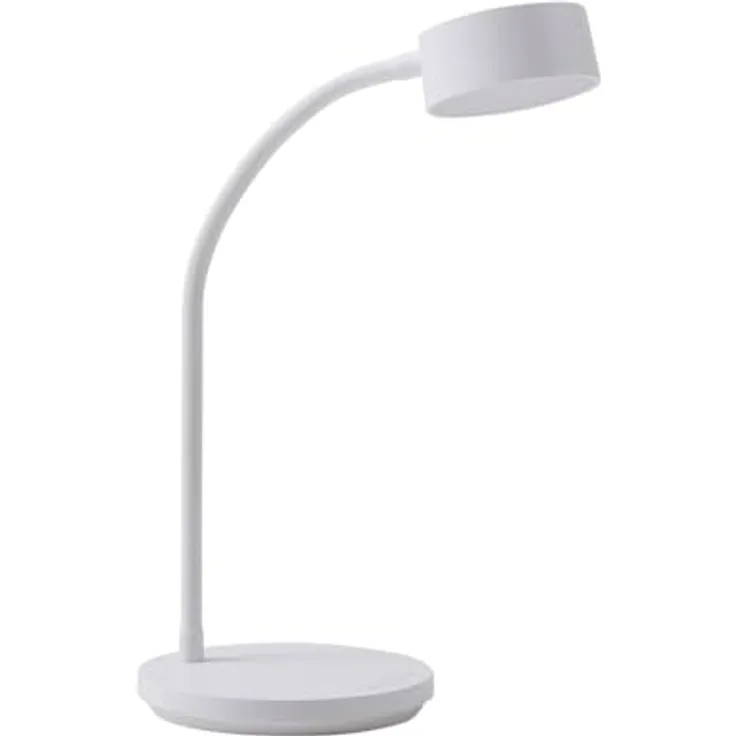 Lindby LED-Tischleuchte Maori, dimmbar, weißes Metall, CCT, mit USB-Kabel