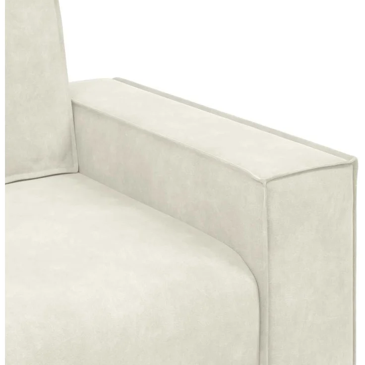 vidaXL 2-Sitzer-Sofa Creme 180x78x84 cm Samt 4105028 – Bild 6